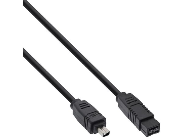 InLine 34901, svart, Hanstik/Hanstik, 1 m