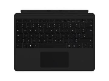Microsoft Surface Pro Keyboard - Tastatur - med styrepute - bakbelysning - Tysk - svart - for Surface Pro X