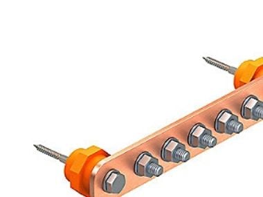 OBO potentialutjämningsskena - 10xM10, för industriell användning