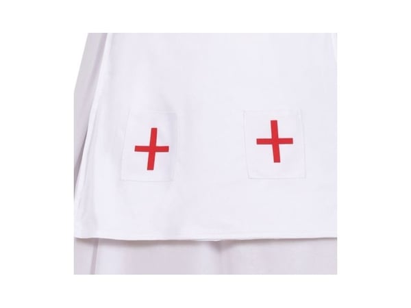 Hvid pestdoktor kostume