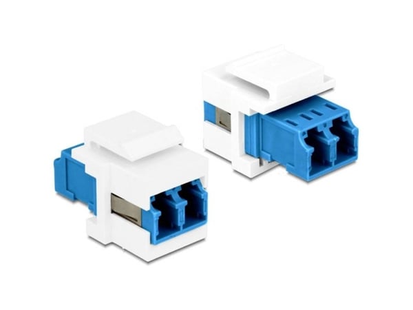 Delock - Keystone-kopler - LC-enkeltmodus (hunn) til LC-enkeltmodus (hunn) - fiberoptisk