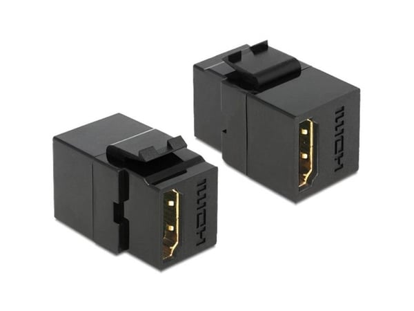 Delock - Trapes-jakk - HDMI - svart