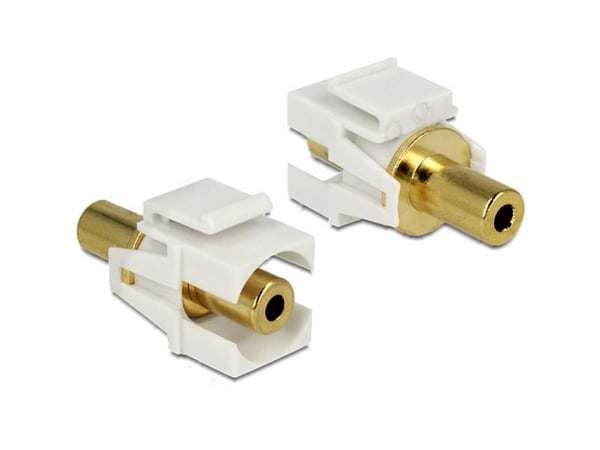 DeLOCK 86336, Kulta, Valkoinen, 3.5mm, 3.5mm, Kulta, 36 mm, 21 mm