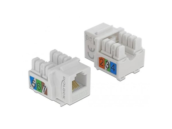 Delock - Modulinnlegg - CAT 3 - UTP - RJ-12 - hvit
