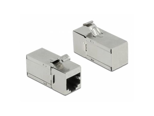Delock - Nettverkkopler - RJ-45 (hunn) til RJ-45 (hunn) vinklet - STP - CAT 6a