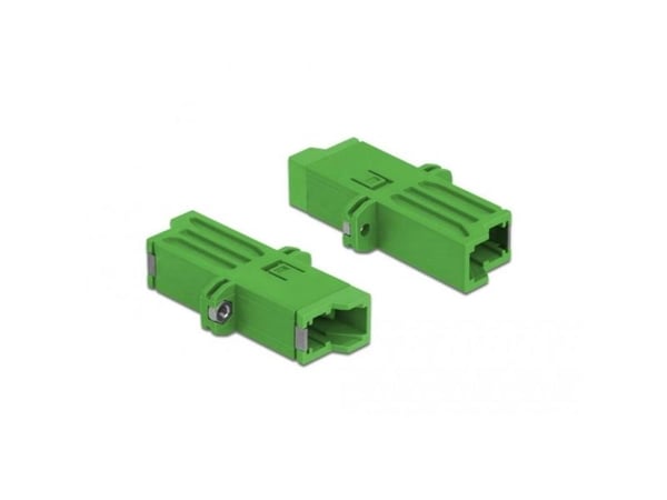 Delock - Verkkoliitin - E2000 single-mode (naaras) - E2000 single-mode (naaras) - valokuitu - simplex - vihreä