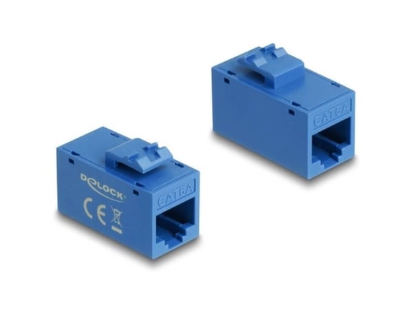 DeLOCK 90642, litteä, sininen, RJ-45, RJ-45, uros, naaras