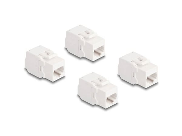Delock Keystone-moduuli RJ45-pistorasia Cat.6A UTP 4 kpl