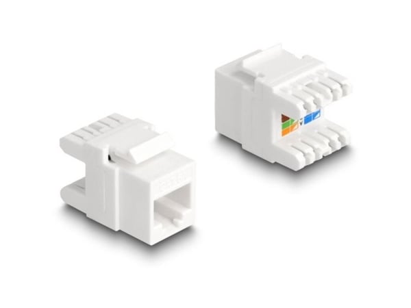 DeLOCK 88131, flat, hvit, RJ-45, LSA, hann, kvinne