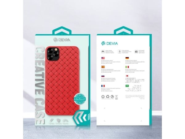 Devia Woven Pattern Design, Etui, Apple, iPhone 11 Pro, 14,7 cm (5.8"), Svart