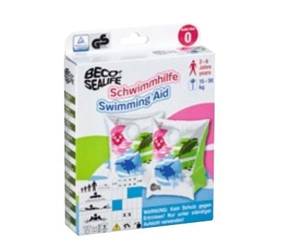 BECO-Beermann 9804, Svømmearmring, Gutt/Jente, Termoplastisk polyuretan (TPU), Flerfarget