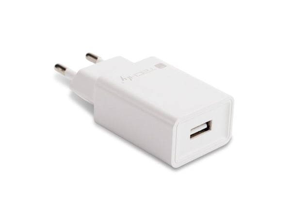 Techly IPW-USB-24WH, Sisätila, AC, 5 V, 2,4 A, Valkoinen