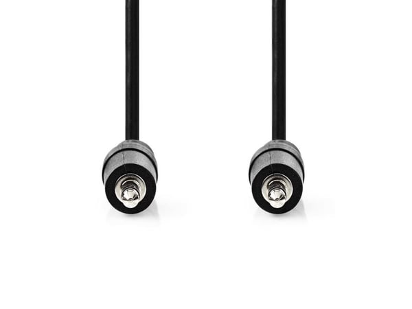Nedis CAGL22000BK50, 3.5mm, Hankjønn, 3.5mm, Hankjønn, 5 m, Sort