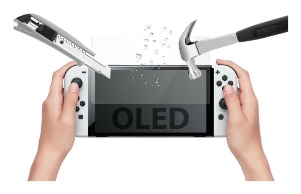 Subsonic SA5628, Skärmskydd, Nintendo Switch OLED, Transparent, Härdat glas, Stötsäker, Reptålig, Stöttålig, Genomskinligt skärmskydd