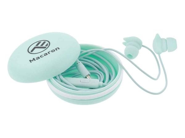 Tellur in-ear hodetelefoner med mikrofon Tellur Macaron, blå