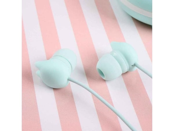 Tellur in-ear hodetelefoner med mikrofon Tellur Macaron, blå