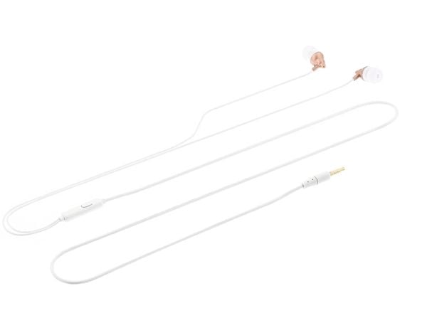 Tellur TLL162212, sladdansluten, samtal/musik, 20 - 20000 Hz, 20 g, headset, guld, vit