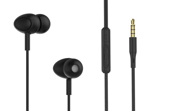 Kablede øretelefoner med mikrofon til øret Tellur Basic Gamma (svart)