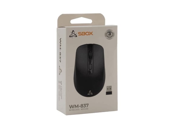 Pelė Sbox WM-837 Juodas Juodas