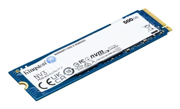 Kingston Technology 500G NV3 M.2 2280 NVMe SSD, Bulk, 500 GB, M.2, 5000 MB/s