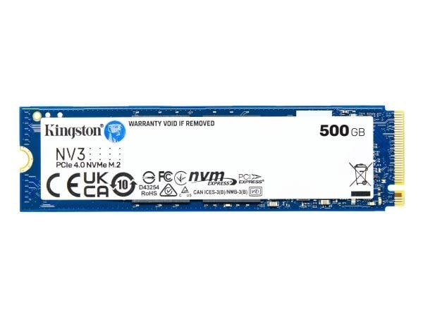 Kingston Technology 500G NV3 M.2 2280 NVMe SSD, Bulk, 500 GB, M.2, 5000 MB/s