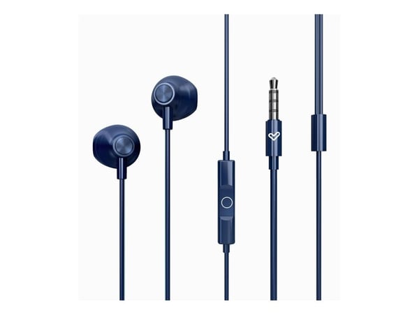 Energy Sistem EasyPods, Koblet med ledninger (ikke trådløs), Samtaler/musikk, 20 - 20000 Hz, 10 g, Hodesett, Blå