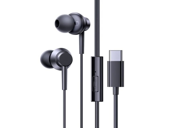 Baseus Encok CZ11 - Hörlurar med mikrofon - inuti örat - kabelansluten - USB-C - svart