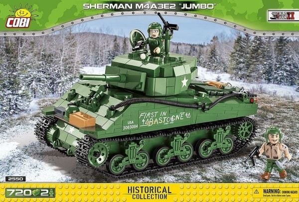 COBI Sherman M4A3E2 Jumbo, Byggesett, 3 år, Plast, 720 stykker