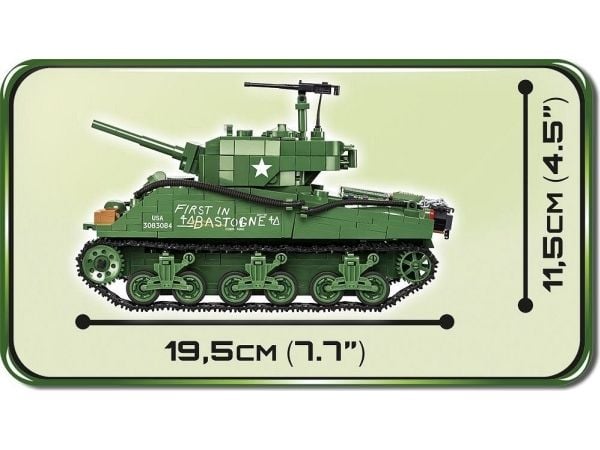 COBI Sherman M4A3E2 Jumbo, Byggesett, 3 år, Plast, 720 stykker