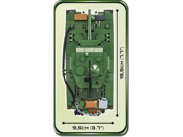 COBI Sherman M4A3E2 Jumbo, Byggesett, 3 år, Plast, 720 stykker