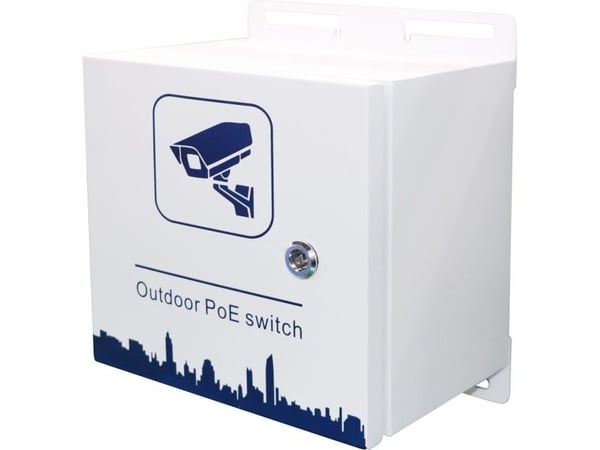 Ernitec - Switch - outdoor, layer 2, industrial, 200W - Styrt - 8 x 10/100/1000Base-T + 2 x 1000Base-X SFP - stangmonterbar, veggmonterbar - PoE (1...