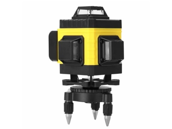 Extralink Rinkinys POZIOMICA LASEROWA KRZYOWA PASZCZYZNOWA LASER 4D ZE STATYWEM, 16 m, 0,1 mm/m, 1°, Pyörimistaso, musta, Keltainen, Akryylinitriil...