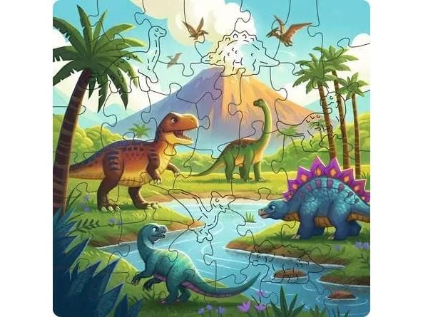Ravensburger 12004084, 44 stykker, Dinosaurer, 6 år