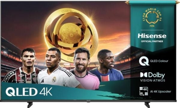 Hisense 55E7Q, 139,7 cm (55"), 3840 x 2160 pikseliä, QLED, Älytelevisio, Wi-Fi, musta