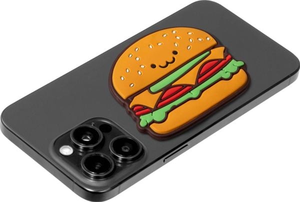 MAGMOJI Silly Hamburger moji - Logo badge for mobiltelefon