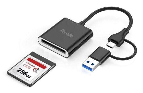 Equip 245461, CFexpress 2.0 Type B, Sort, 10000 Mbit/s, USB 3.2 Gen 2 (3.1 Gen 2) Type-C, 38,6 mm, 11 mm