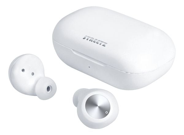 Streetz TWS-111, True Wireless Stereo (TWS), Samtaler/musikk, 20 - 20000 Hz, 43 g, Hodesett, Hvit