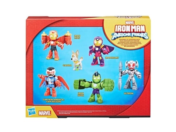 Iron Man & Friends Armored Up 6-pack figur 7,6 cm