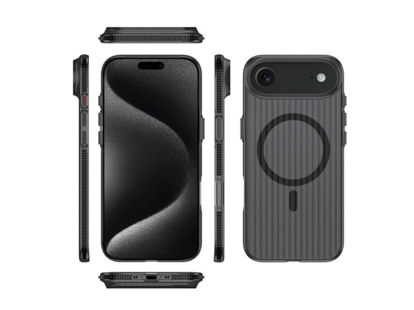 4smarts 541640, Etui, Apple, iPhone 17 Air, 16,8 cm (6.6"), Svart, Gjennomsiktig