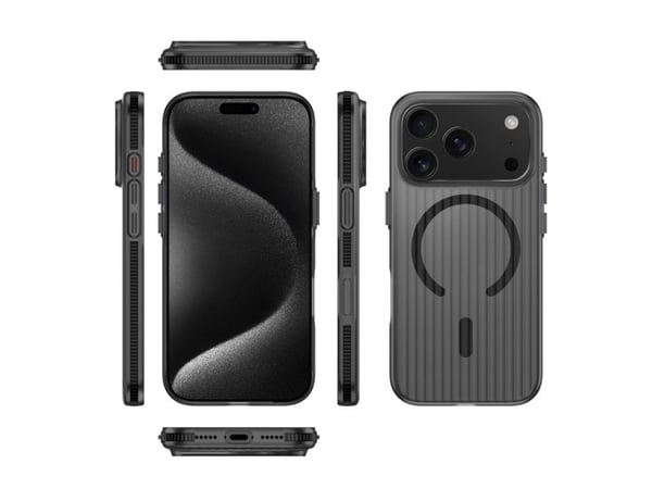 4smarts 541641, Etui, Apple, iPhone 17 Pro, 16 cm (6.3"), Svart, Gjennomsiktig