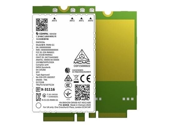 Dell Wireless DW5933E - Trådløs mobilmodem - 5G LTE - M.2 Card