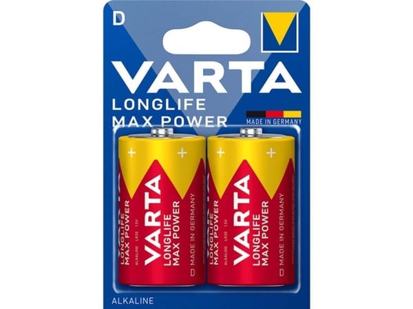 Varta 04720 101 422, LR20, Alkali, 1,5 V, 2 kpl, Punainen, Keltainen, Saksa