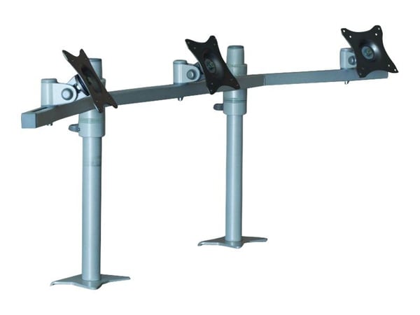 EDBAK SV11 - Monteringssett - for 3 skjermer - metall - skjermstørrelse: 19"-27" - skrivebordsmonterbar