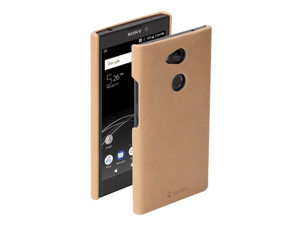 Krusell Sunne - Beskyttende deksel for mobiltelefon - ekte årgangslær - naken - for Sony XPERIA L2