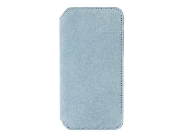 Krusell Broby 4 Card SlimWallet - Lommebok for mobiltelefon - semsket lær - blå - for Apple iPhone XS Max