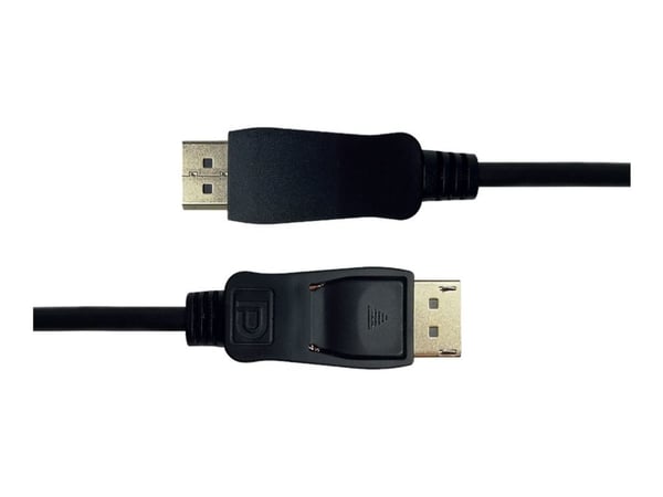 Deltaco Sertifioitu DisplayPort 1.2 -kaapeli, 1 m, musta, 1 m, DisplayPort, DisplayPort, Uros, Uros, 3840 x 2160 pikseliä