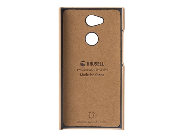 Krusell Sunne - Beskyttende deksel for mobiltelefon - ekte årgangslær - naken - for Sony XPERIA L2
