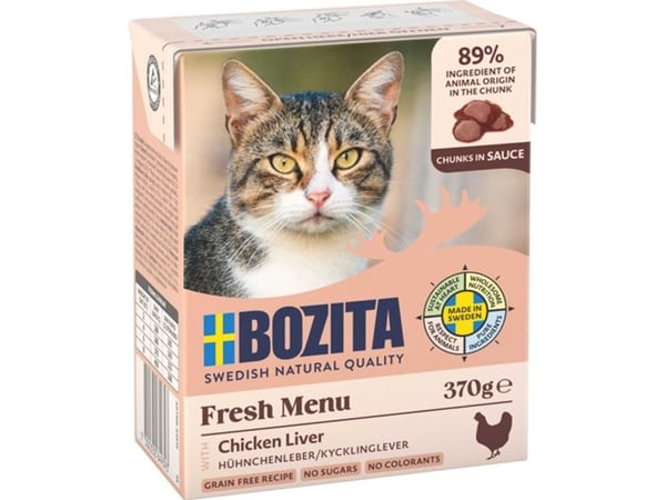Bozita 9117178, Voksen, Alle hunderaser, Kyllinglever, 370 g