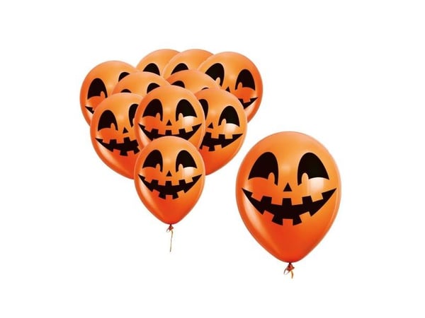 Orange pumpa ballonger, 10 st