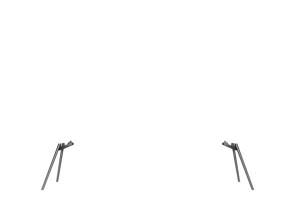 Xiaomi TV Floor Stand, Gjuten aluminium, Mörkgrå